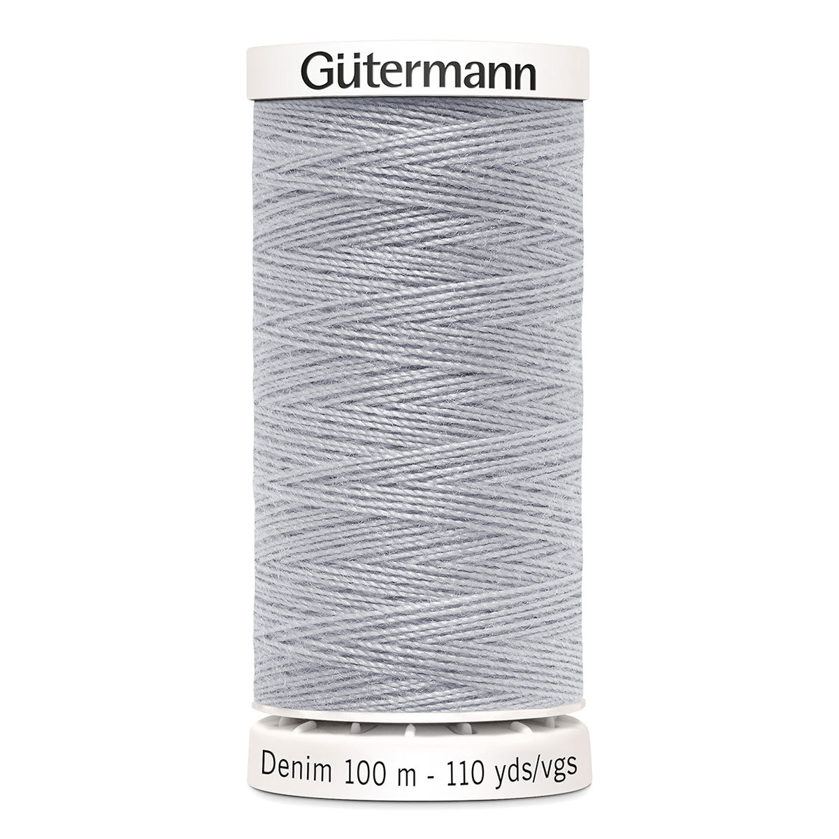 Fil à coudre Denim Gütermann 100 m n°9830 – Argent