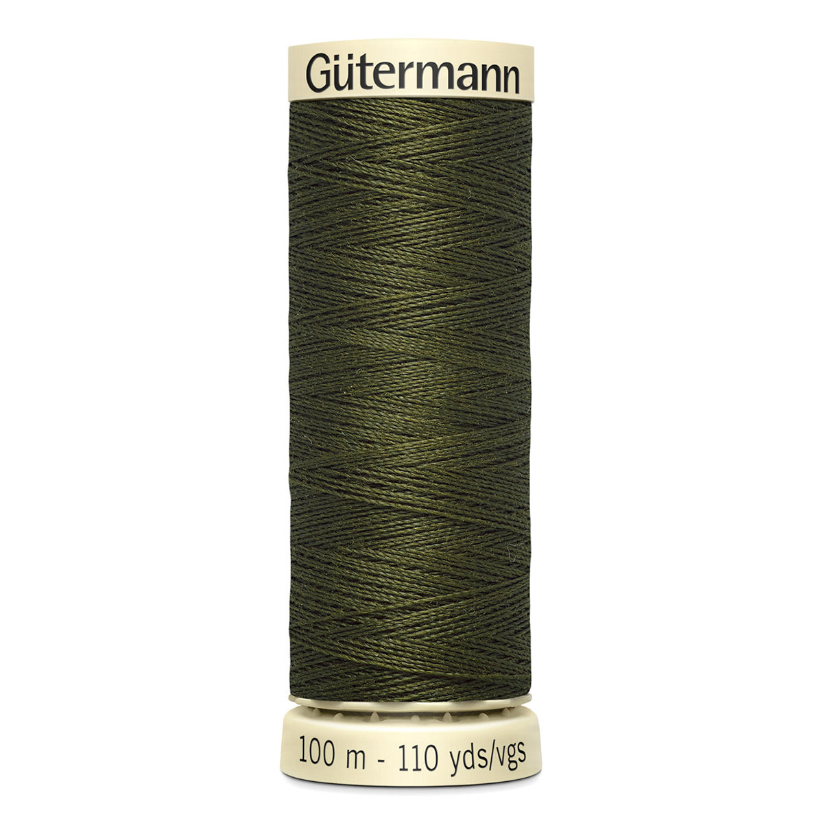 Fil à coudre polyester – Gütermann Tout Coudre 100 m n°399 Vert kaki profond