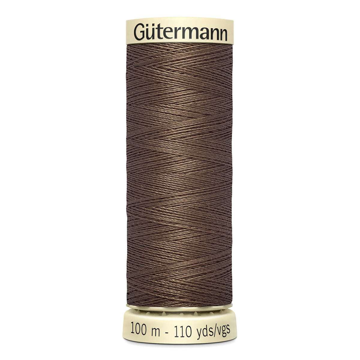 Fil à coudre polyester - Gütermann Tout Coudre 100 m n°672 Brun froid