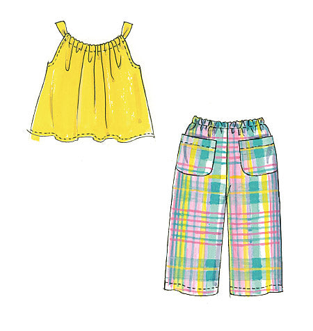 Patron McCall's n°5797 – Hauts, robes, shorts et pantalons pour enfants
