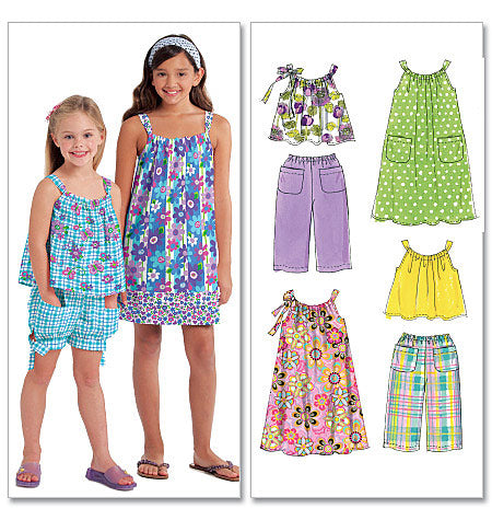 Patron McCall's n°5797 – Hauts, robes, shorts et pantalons pour enfants