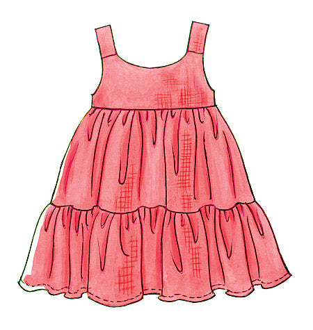 Patron McCall's n°6017 – Hauts, robes, shorts et pantalons pour enfants