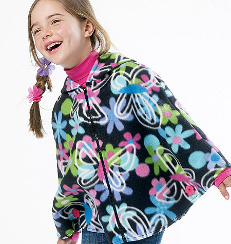 Patron McCall's n°6431 – Ponchos pour enfants et filles