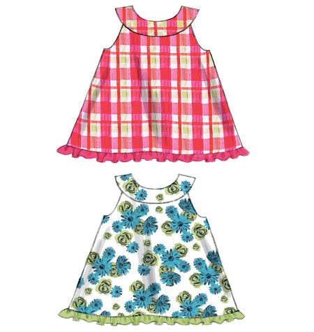 Patron McCall's n°6912 – Haut, robe, culotte bouffante et pantalon pour bébé