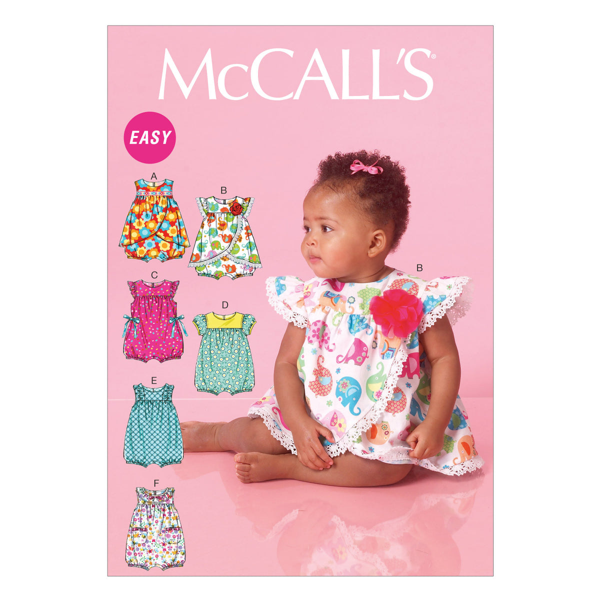 Patron McCall's n°7107 – Barboteuses pour bébé