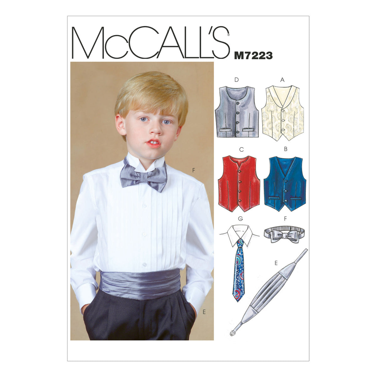 Patron McCall's n°7223 – Accessoires de costume pour enfants