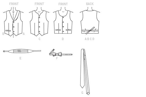 Patron McCall's n°7223 – Accessoires de costume pour enfants