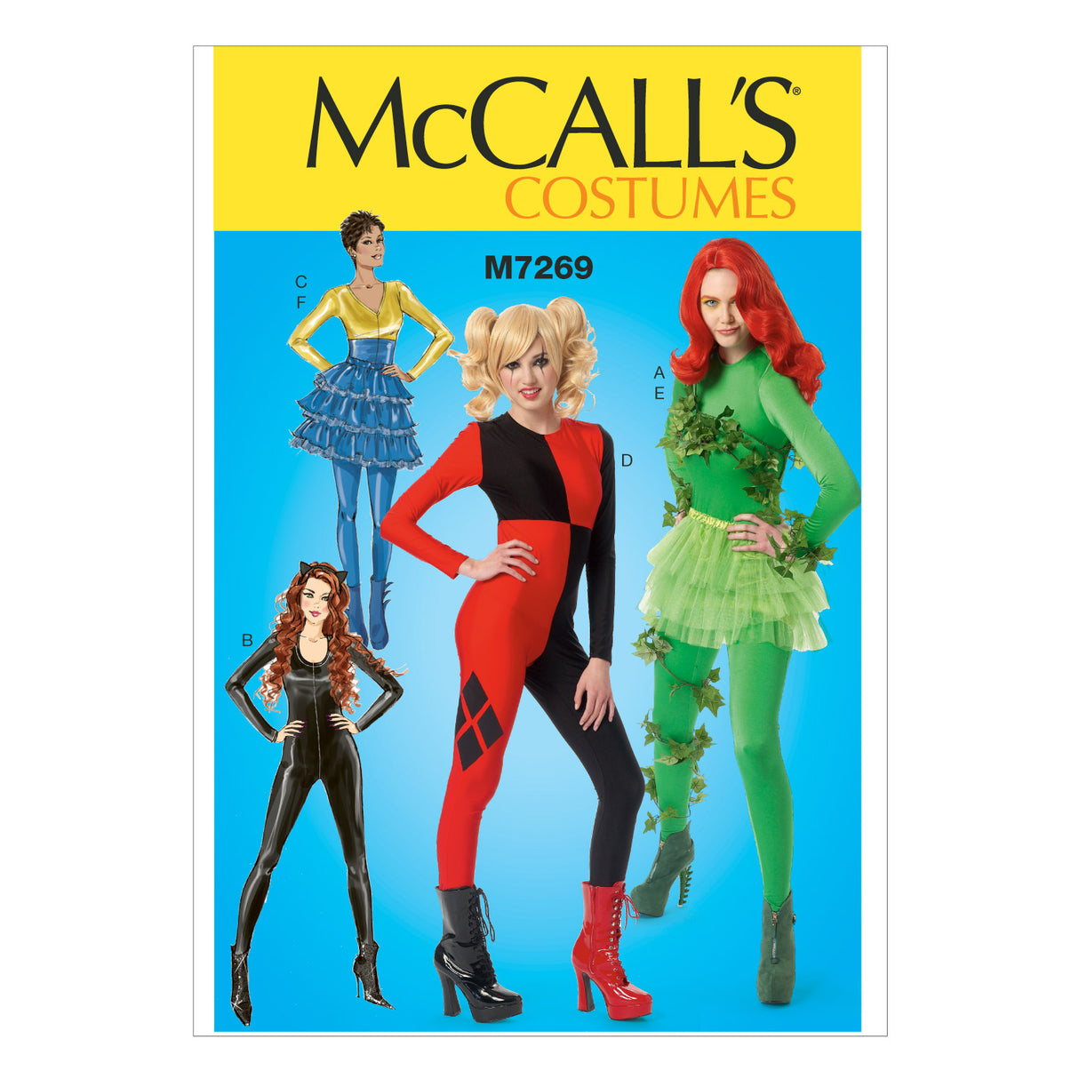 Patron McCall's n°7269 – Costumes de super-héroïnes pour femme