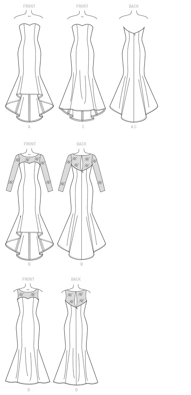 Patron McCall's n°7320 – Robes de soirée élégantes