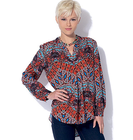 Patron McCall's n°7324 – Hauts et tuniques à demi-patte de boutonnage