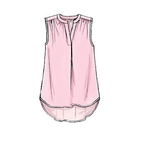 Patron McCall's n°7324 – Hauts et tuniques à demi-patte de boutonnage