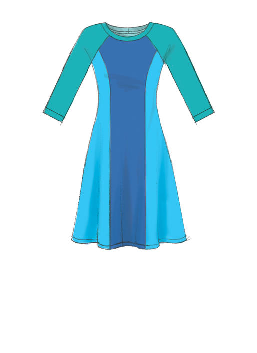 Patron McCall's n°7349 – Robes ajustées et évasées pour femme
