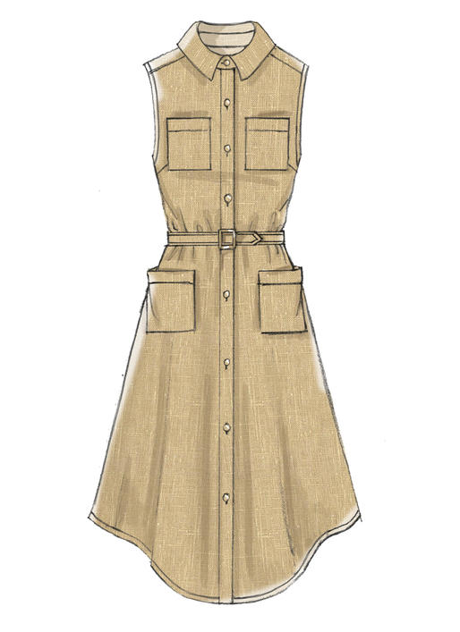Patron McCall's n°7351 – Robes chemises élégantes