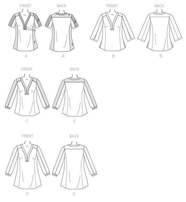 Patron McCall's n°7357 – Hauts élégants pour femme