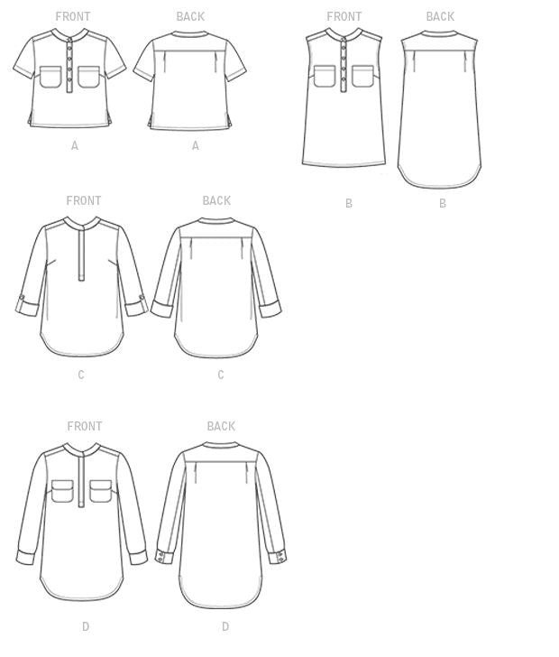 Patron McCall's n°7360 – Hauts élégants pour femme