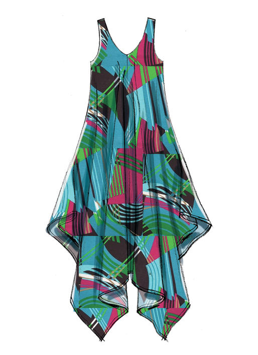 Patron McCall's n°7402 – Robes et combinaisons élégantes pour femme