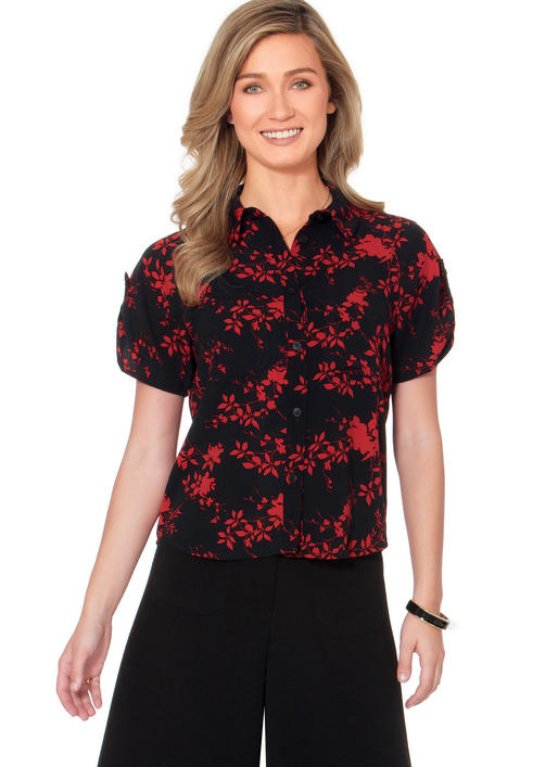 Patron McCall's n°7472 – Chemises et tuniques à manches raglan pour femme
