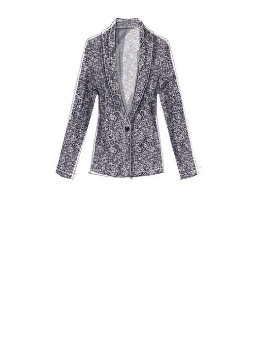 Patron McCall's n°7476 – Gilets et cardigans à épaules tombantes pour femme