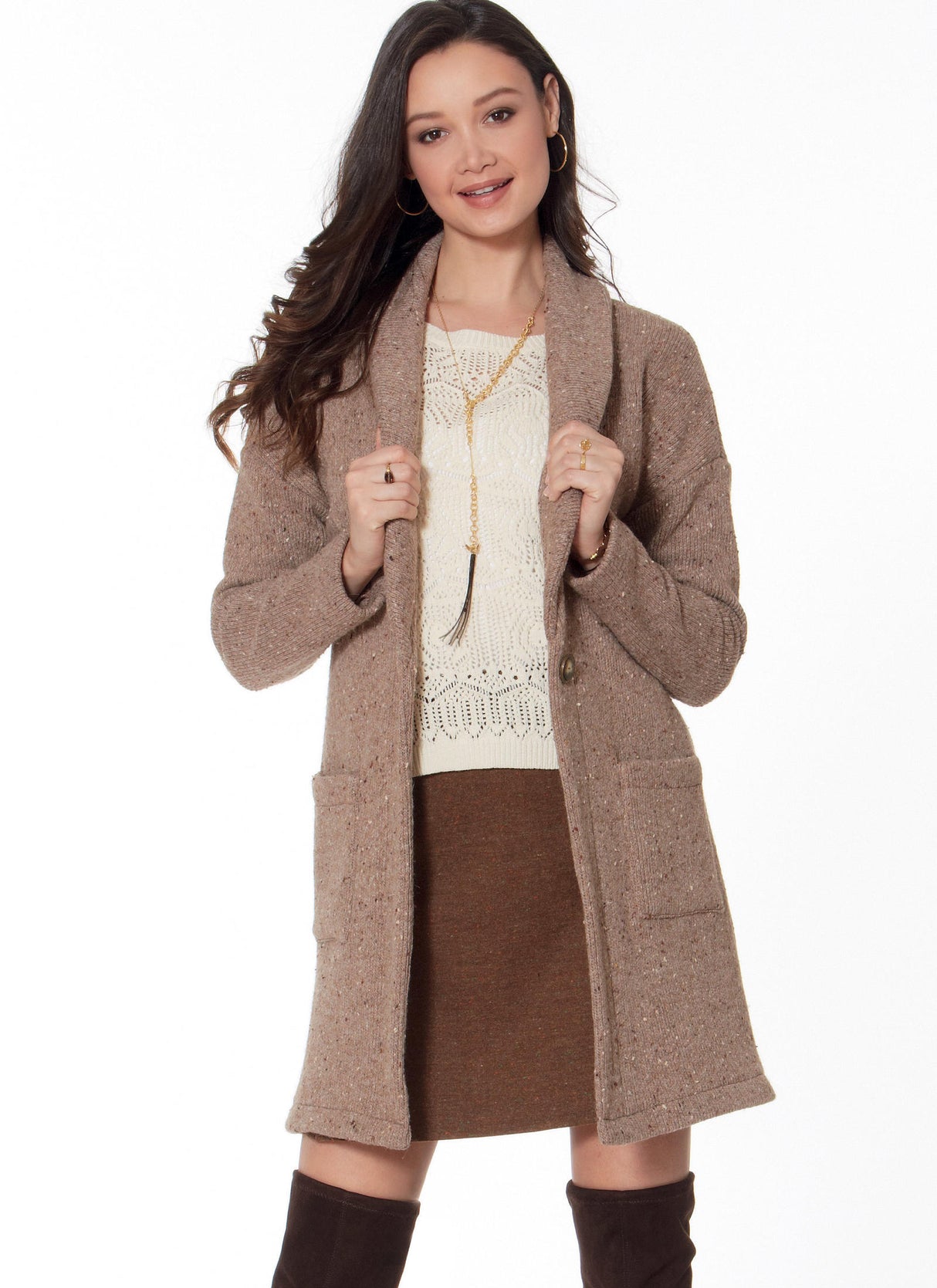 Patron McCall's n°7476 – Gilets et cardigans à épaules tombantes pour femme