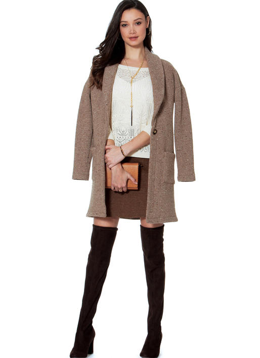 Patron McCall's n°7476 – Gilets et cardigans à épaules tombantes pour femme