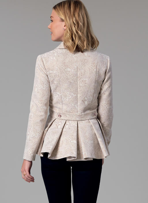 Patron McCall's n°7513 – Vestes à col cranté et basque pour femme