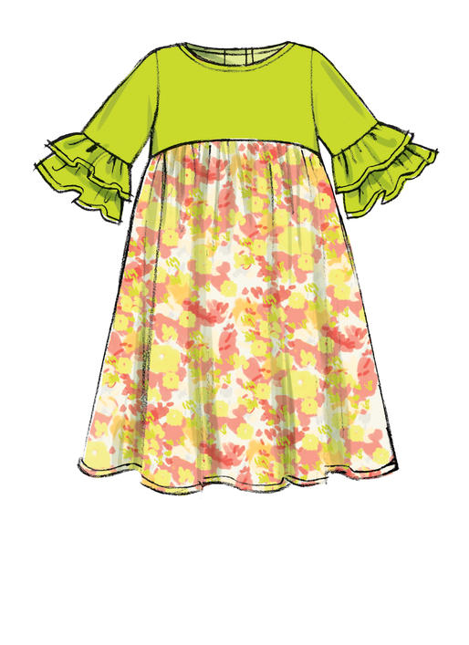 Patron McCall's n°7558 - Robes pour enfants