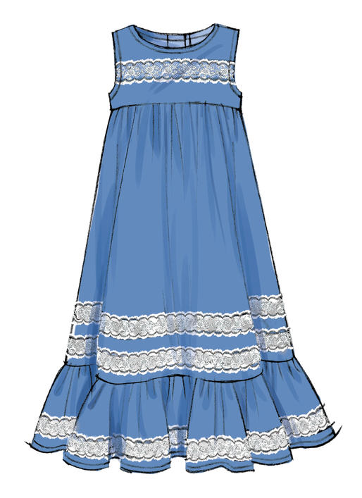 Patron McCall's n°7558 - Robes pour enfants