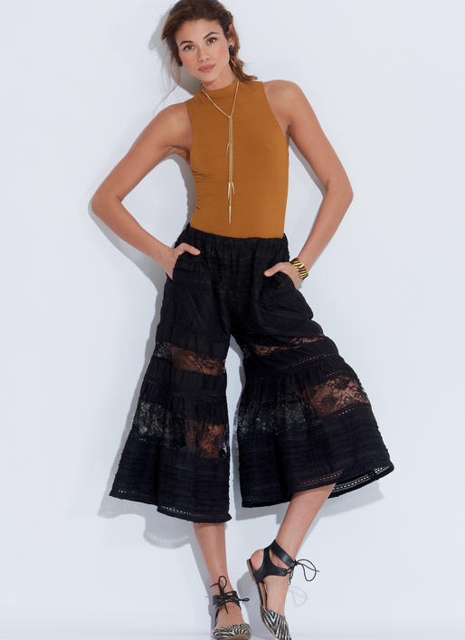 Patron McCall's n°7576 - Pantalon ample à taille élastique