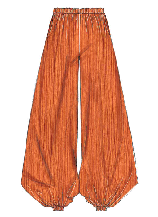 Patron McCall's n°7576 - Pantalon ample à taille élastique