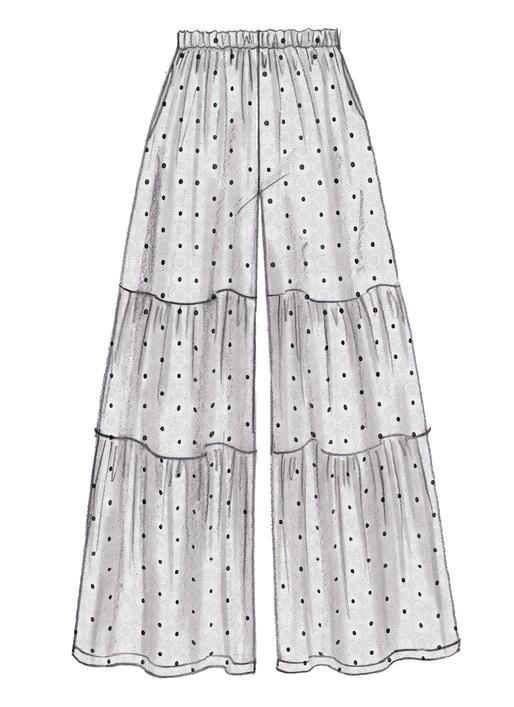 Patron McCall's n°7576 - Pantalon ample à taille élastique