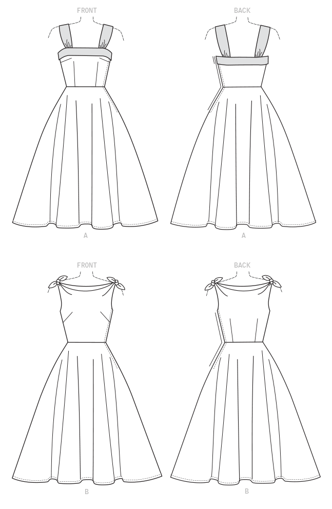 Patron McCall's n°7599 - Robe évasée vintage