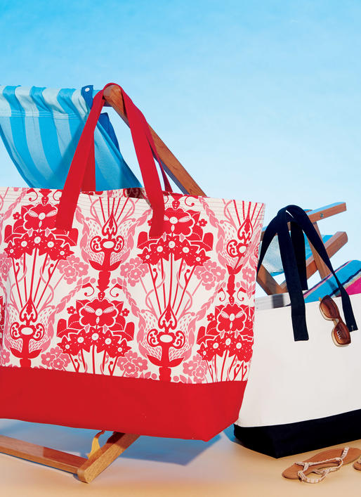 Patron McCall's n°7611 - Sacs fourre-tout doublés avec options de contraste