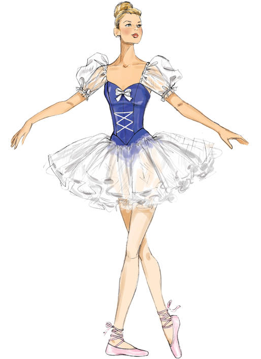 Patron McCall's n°7615 - Costume de ballet avec corsage baleiné