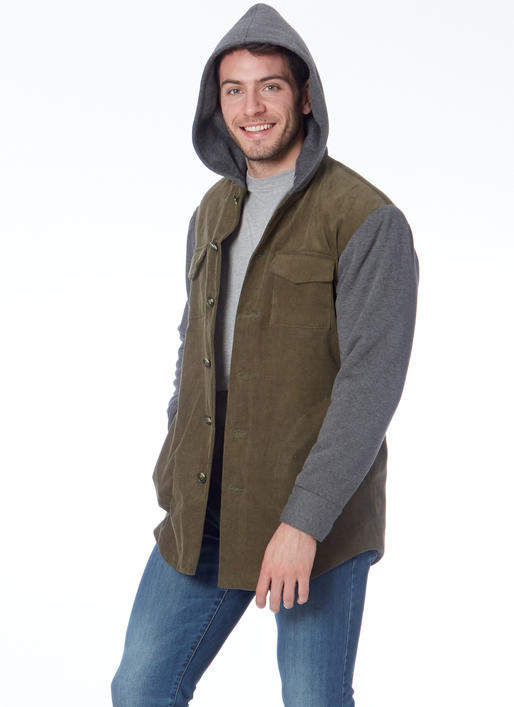 Patron McCall's n°7638 - Veste doublée à boutons pour hommes et garçons