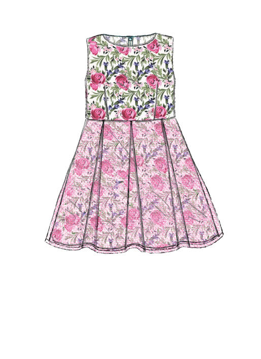 Patron McCall's n°7707 - Robes assorties pour fillettes et poupées