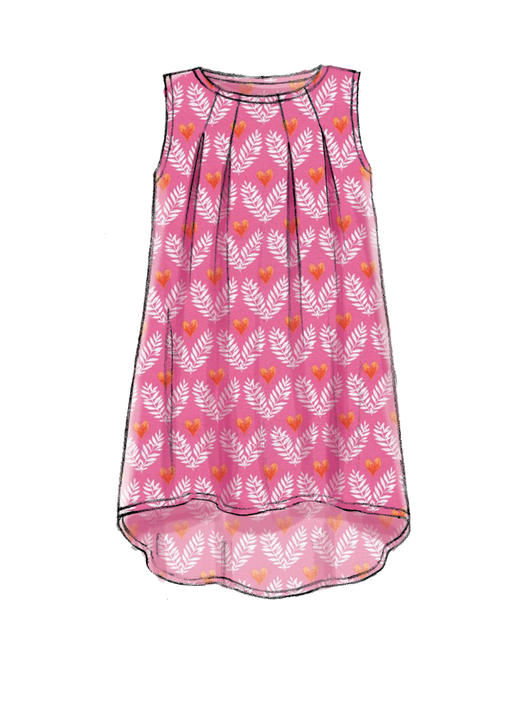 Patron McCall's n°7709 - Hauts, robes et leggings pour enfants