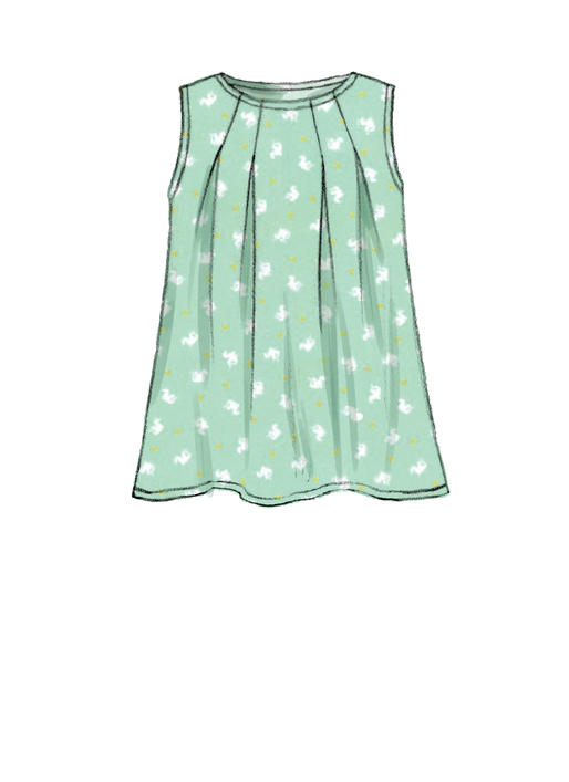 Patron McCall's n°7709 - Hauts, robes et leggings pour enfants