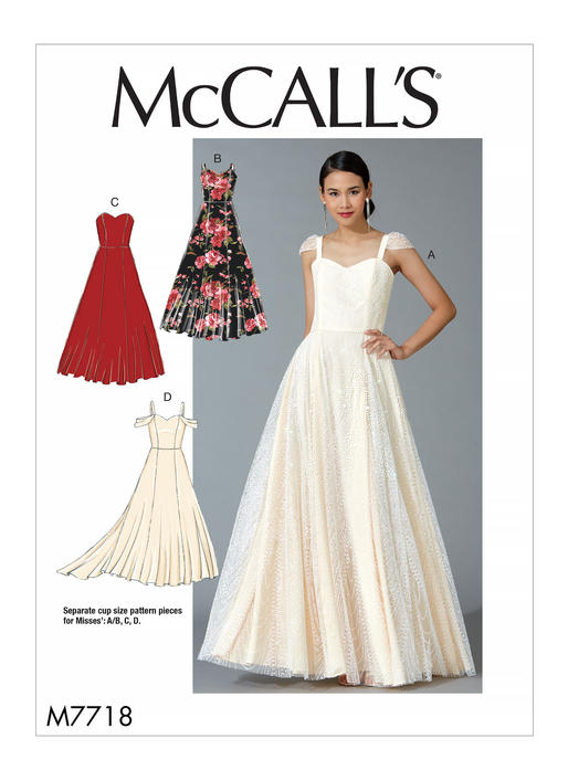 Patron McCall's n°7718 - Robes de soirée élégantes pour femmes