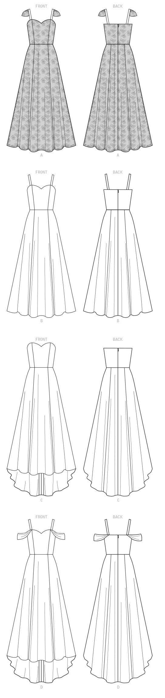 Patron McCall's n°7718 - Robes de soirée élégantes pour femmes