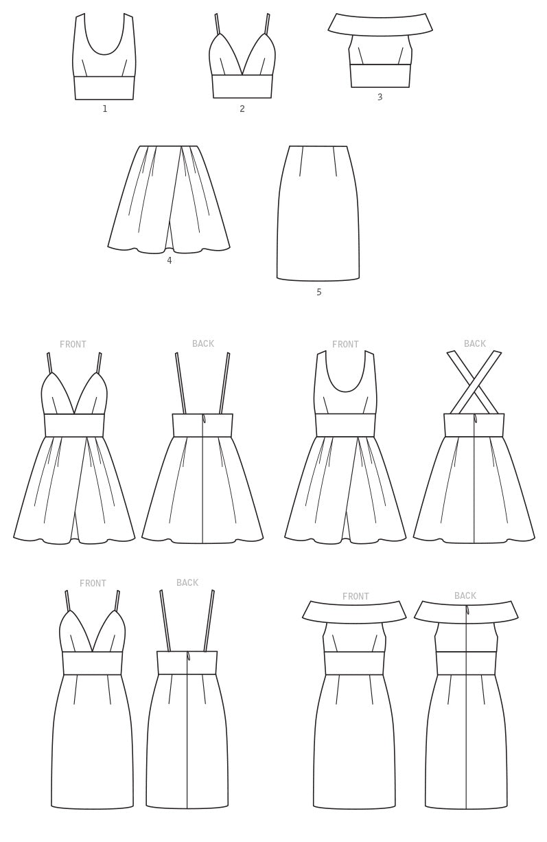 Patron McCall's n°7719 - Robes ajustées pour femmes