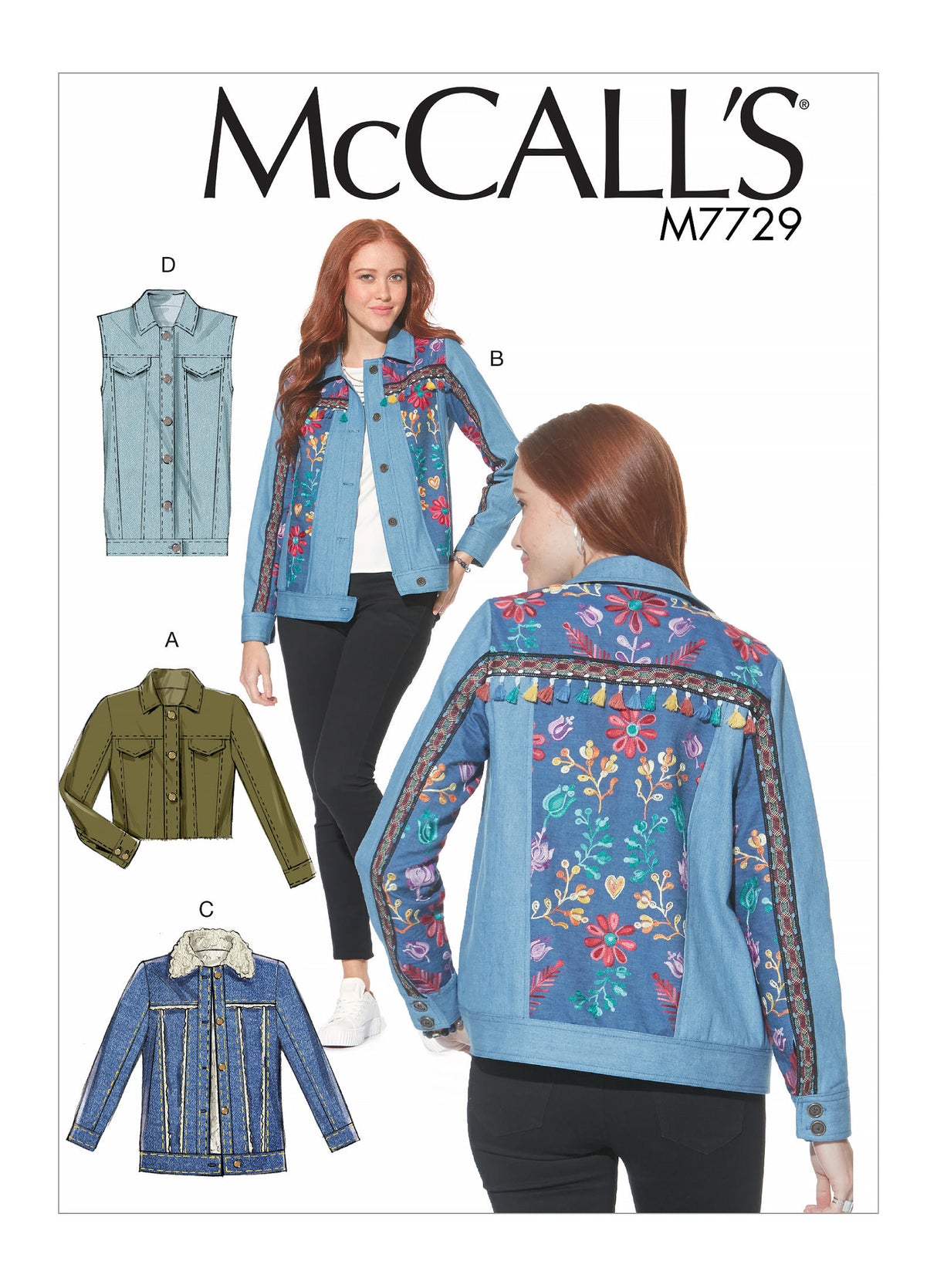 Patron McCall's n°7729 - Vestes et gilet pour femmes