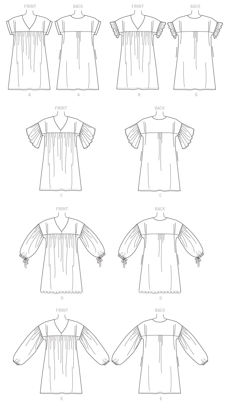 Patron McCall's n°7742 - Robes amples pour femmes