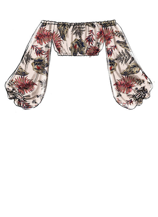 Patron McCall's n°7757 - Hauts à épaules dénudées et pantalons