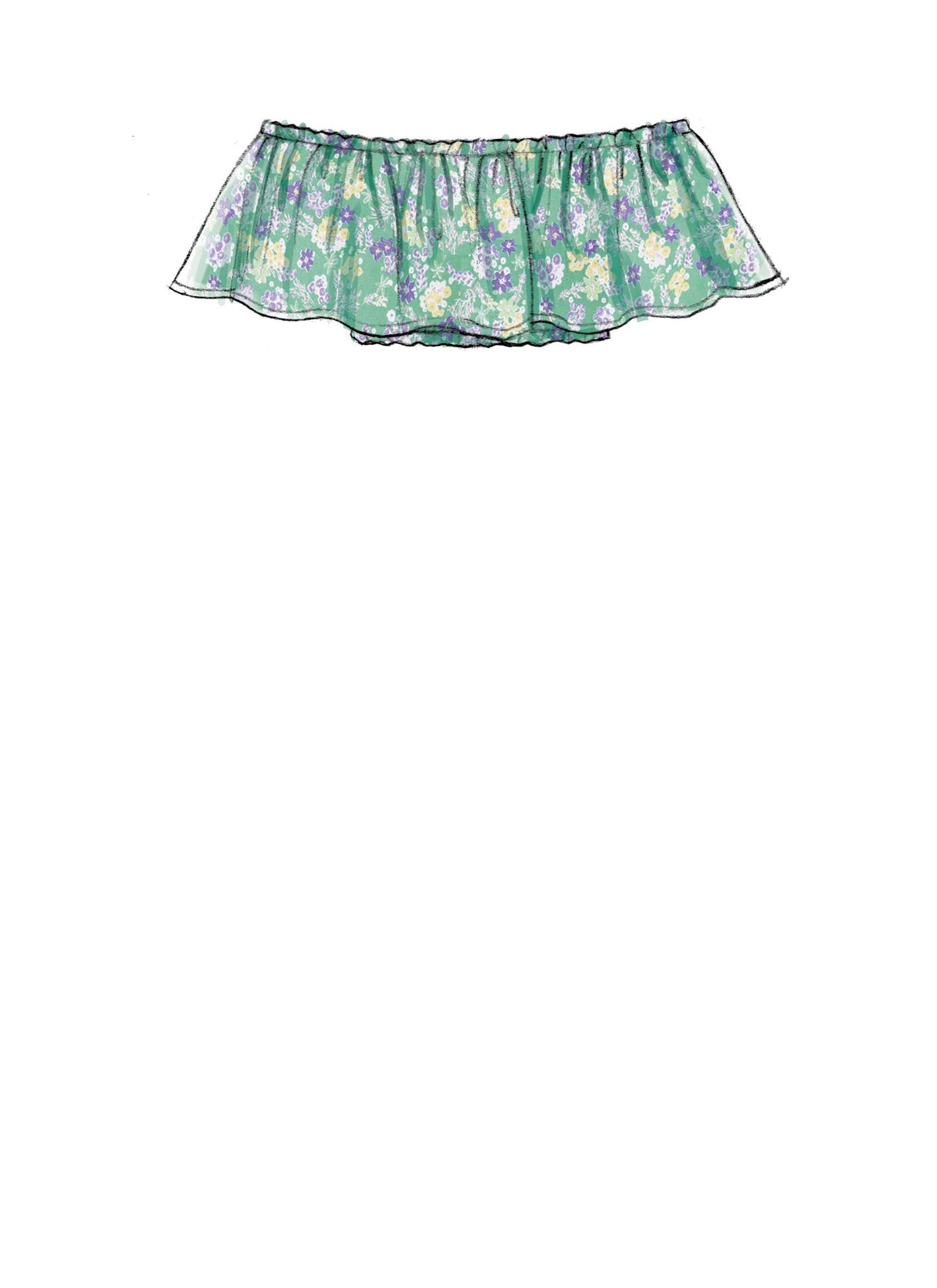Patron McCall's n°7757 - Hauts à épaules dénudées et pantalons
