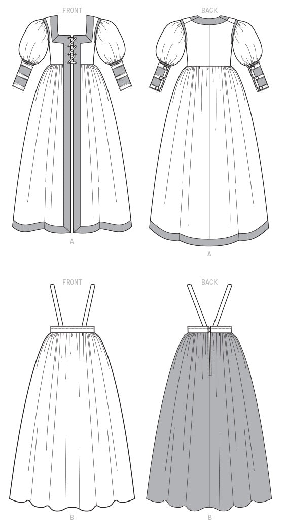 Patron McCall's n°7763 - Robe Renaissance pour femmes