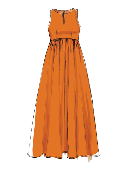 Patron McCall's n°7774 - Robes évasées sans manches pour femmes