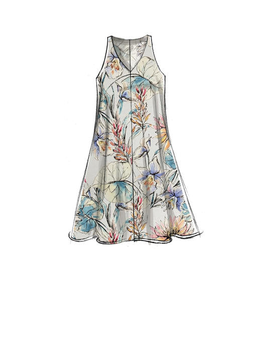 Patron McCall's n°7774 - Robes évasées sans manches pour femmes