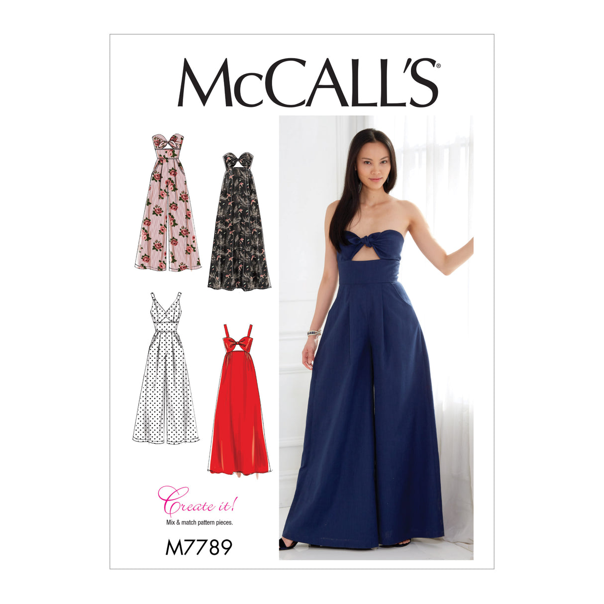 Patron McCall's n°7789 - Robes et combinaisons pour femmes
