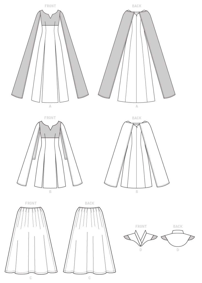 Patron McCall's n°7854 - Robe de déguisement pour femme
