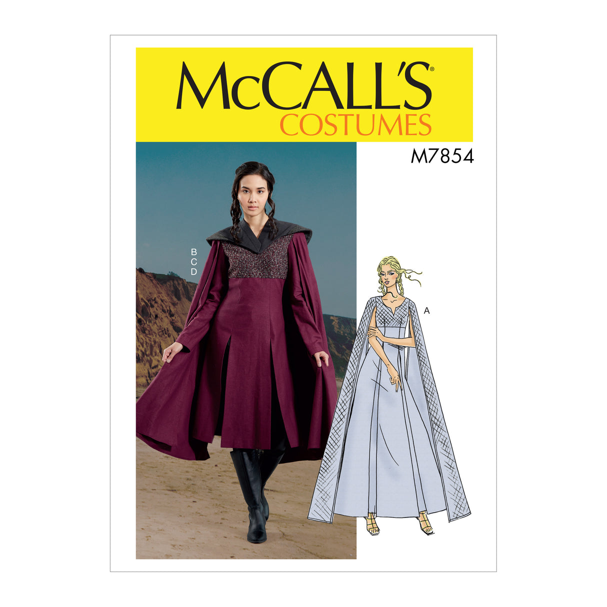 Patron McCall's n°7854 - Robe de déguisement pour femme